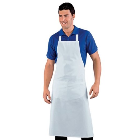 Grembule big pettorina 96x105 cm bianco Isacco