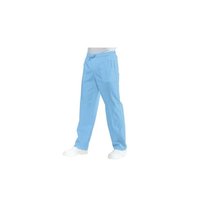 Pantalone celeste con elastico tg. S Isacco