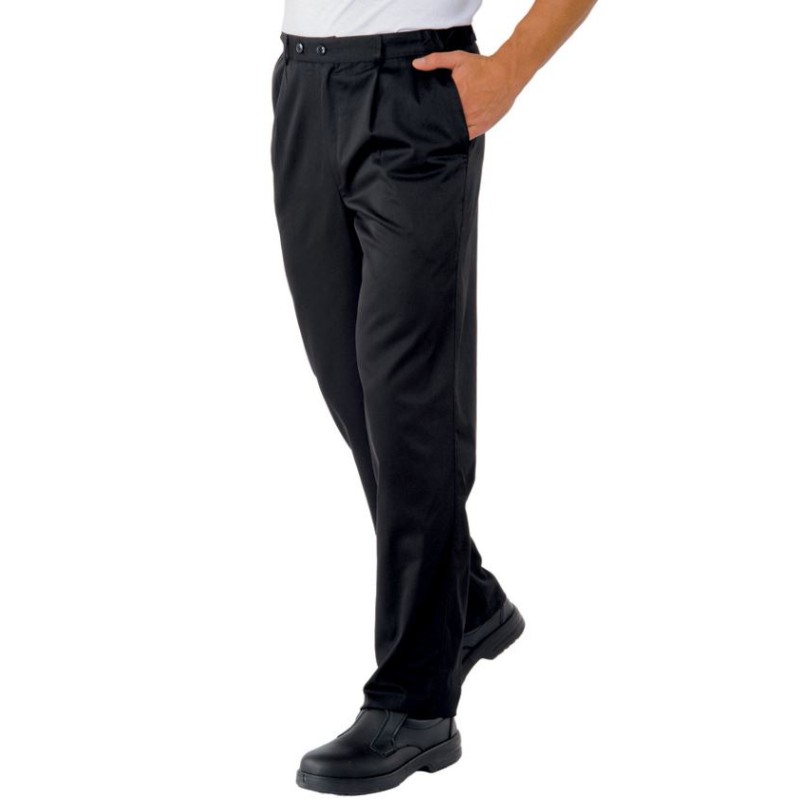 Pantalone cuoco nero Tg.XL Isacco