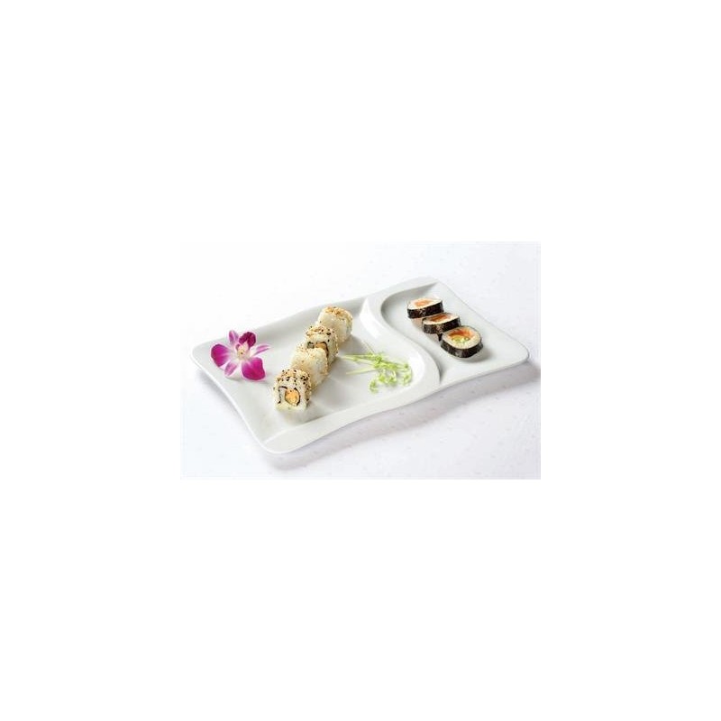 Piatto 2 scompart 36x23,5 Lubiana Gourmet