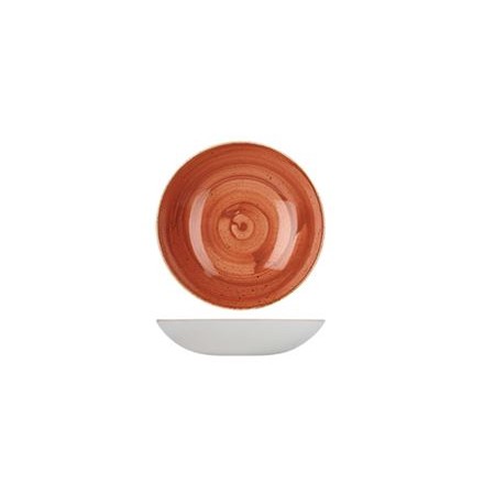 Piatto Fondo Arancio 18,2 cm Stonecast Churchill