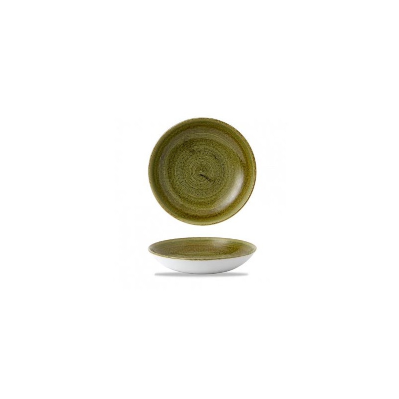 Piatto fondo cm.24,8 verde Plume Churchill