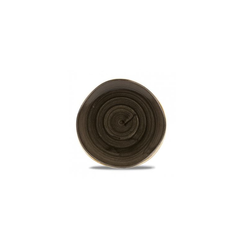 Piatto fondo nero cm.25 Org. Stone Churchill