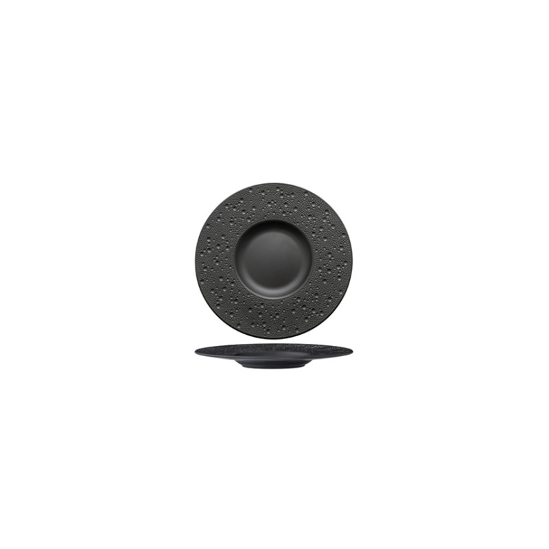 Piatto nero gourmet Moon cm.29 Gural