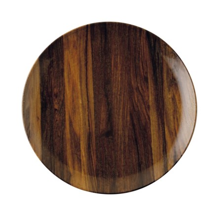 Piatto Piano Cm 20 Wood Essence Porcellana