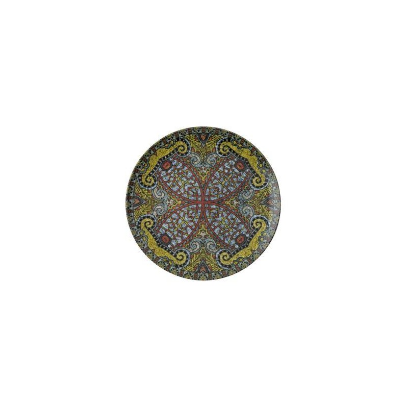 Piatto Piano Cm 27,5 Mandala A Porcellana