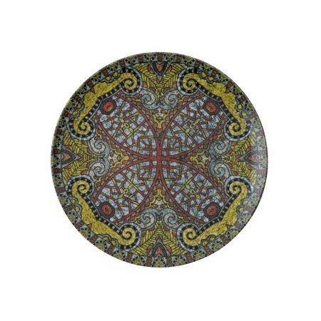 Piatto Piano Cm 27,5 Mandala A Porcellana