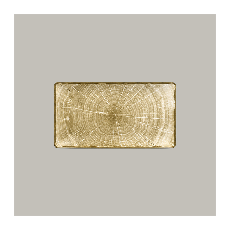 Piatto rett. 33,5x18 cm linea woodart- Rak Porcelain