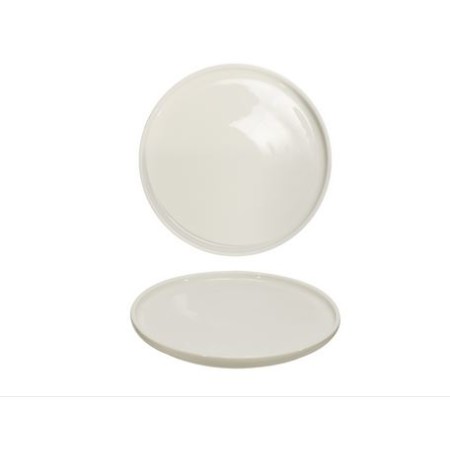 Piatto tondo bianco cm.20x22