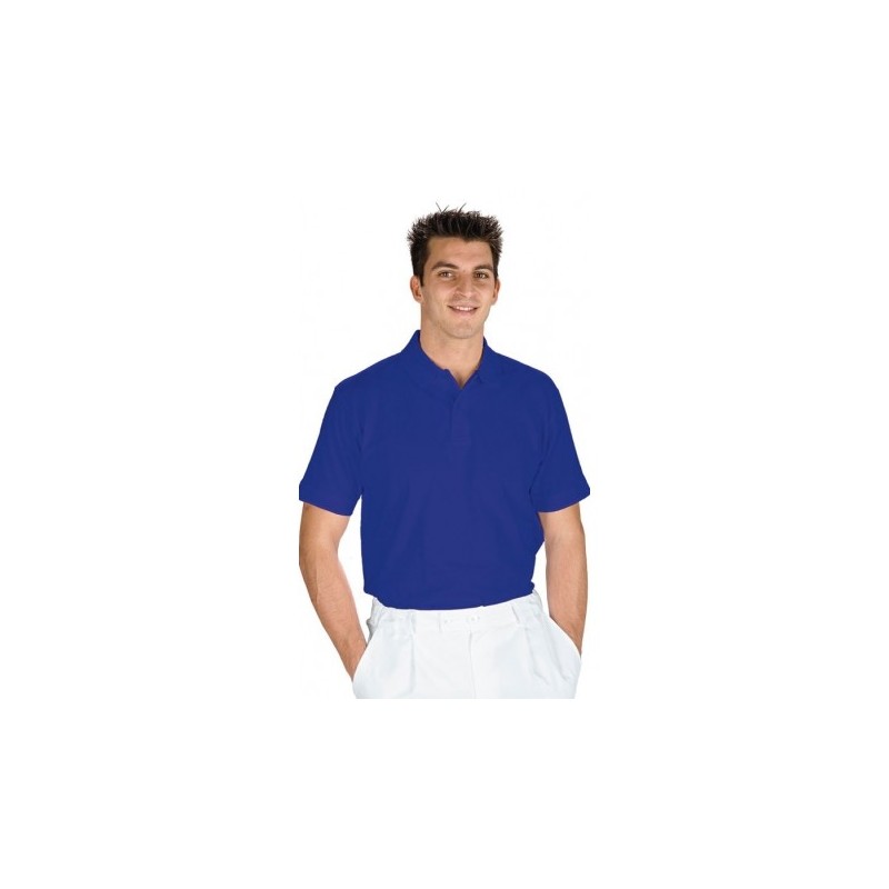 Polo blu in cotone tg.XS Isacco