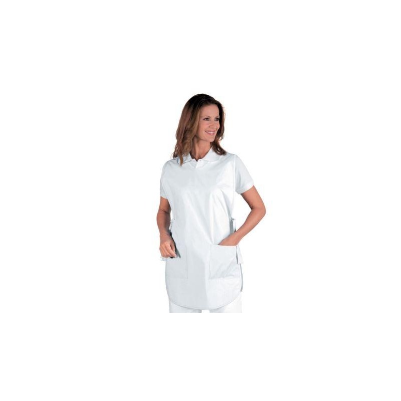 Poncho bianco cotone Isacco