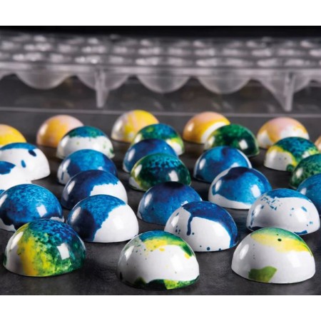 Stampo in Tritan per praline a semisfera 6 impronte