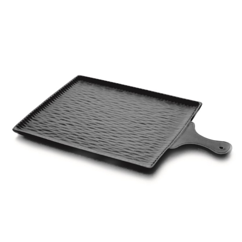 Tagliere rett. 39x25 cm nero Mythos Skin- Fade