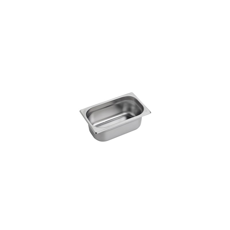 Vasca inox Gn 1/4 h.6,5 cm 26,5x16,2cm