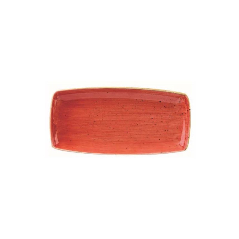 Vassoio Churchill rosso rett. 29x15