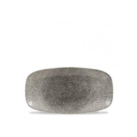 Vassoio rett. churchill Stonecast Raku nero 29,8X15,3cm