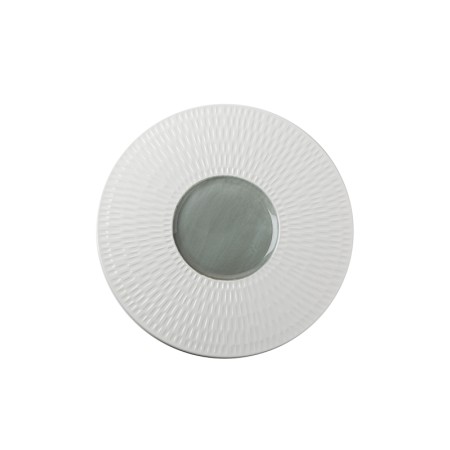 Piatto presentazione cm 30,5x1,5- interno cm 12,5 Grigio Touch me