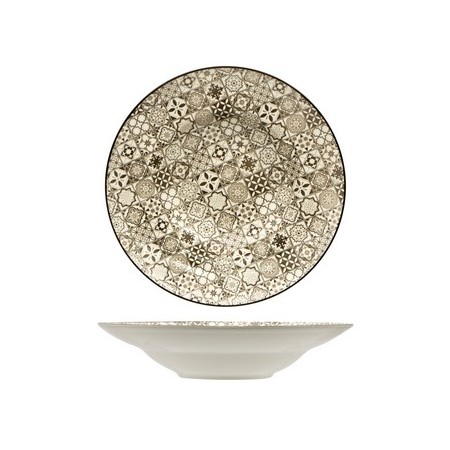Piatto pasta marrone cm 27,5 in ceramica Sintra Nut