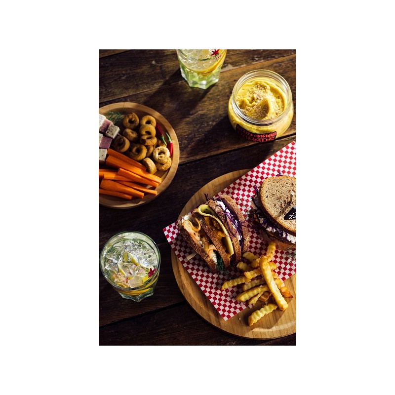 Vassoio tondo in bamboo diam cm. 33x1.5 h