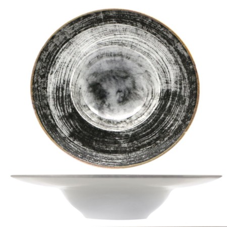 Piatto per pasta 27 cm nero K-Bowl – Saturnia