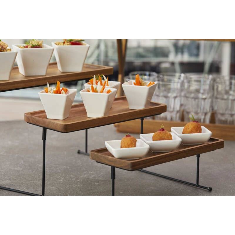 Espositore in legno a 3 piani per buffet- DAC Forniture Alberghiere