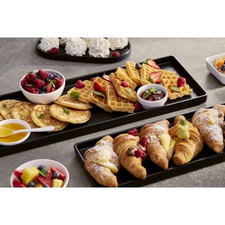 Vassoio Nero Opaco Rettangolare – Eleganza e Design Moderno