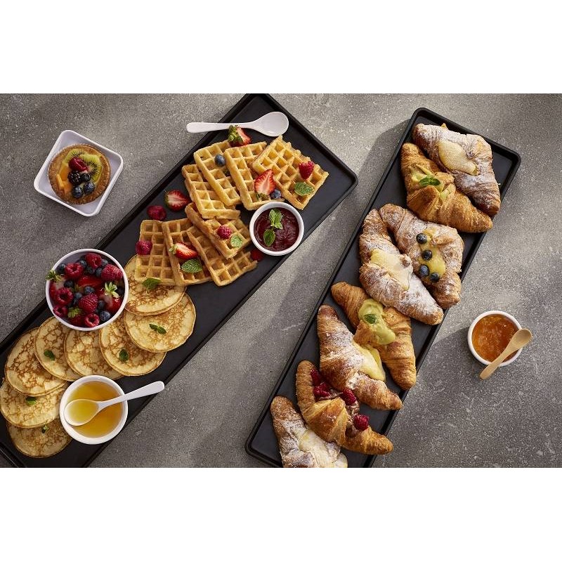 Vassoio Nero Opaco Rettangolare – Eleganza e Design Moderno