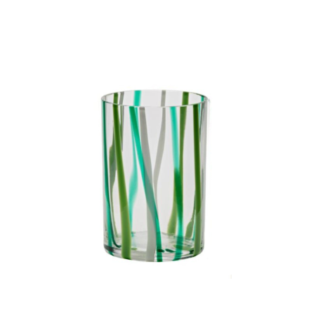 Bicchieri verdi in vetro soffiato a mano - Dac Forniture Alberghiere
