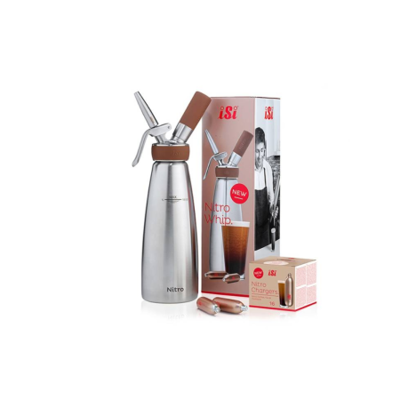 Sifone iSi Nitro Whip in Acciaio – 1 L per Caffè e Cocktail a Freddo