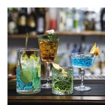 Calice Modaiolo 29 cl con Decoro Audace per Acqua e Cocktail