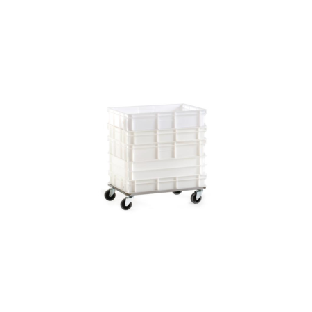 Carrello portacassette impasto pizza 60x40 – Lamiera zincata 15/10