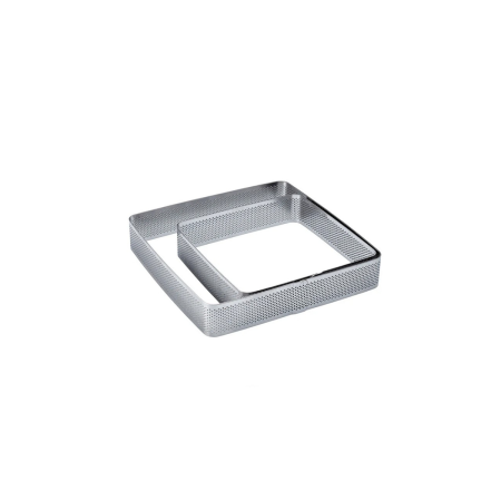 Fascia inox microforata quadrata cm.19 - 3,5h - Pavoni Italia