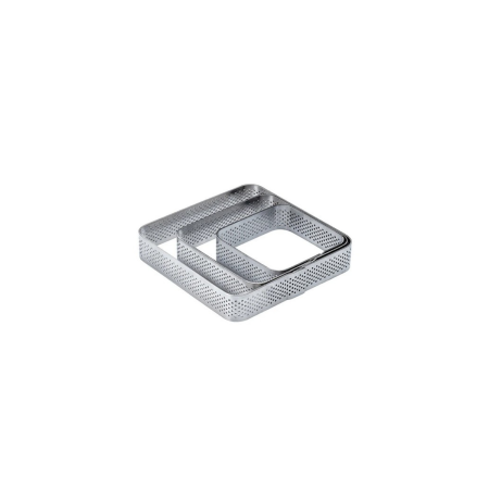 Fascia inox microforata quadrata 105x105x20 mm | DAC Forniture