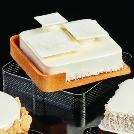 Fascia inox microforata quadrata 105x105x20 mm | DAC Forniture