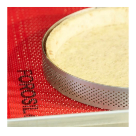 Fascia inox microforata rotonda cm.19 - 2h