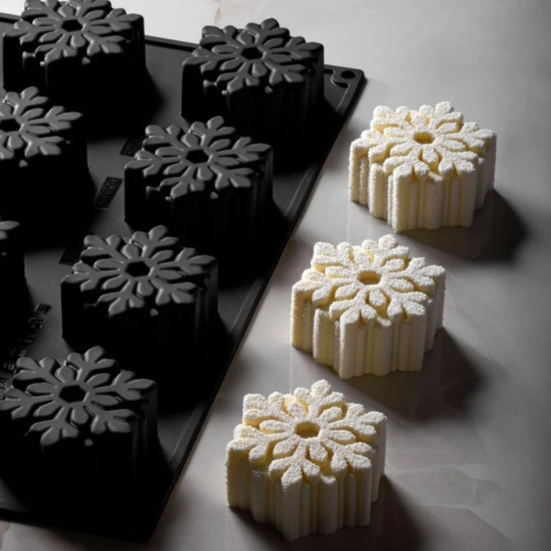 Stampo monoporzione fiocco di neve 12 impronte Pavoni - DAC