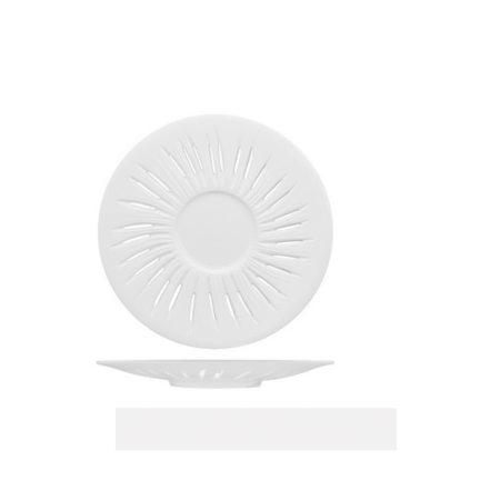 Piatto Piano Gourmet Bianco Ø 31 cm Zefiro