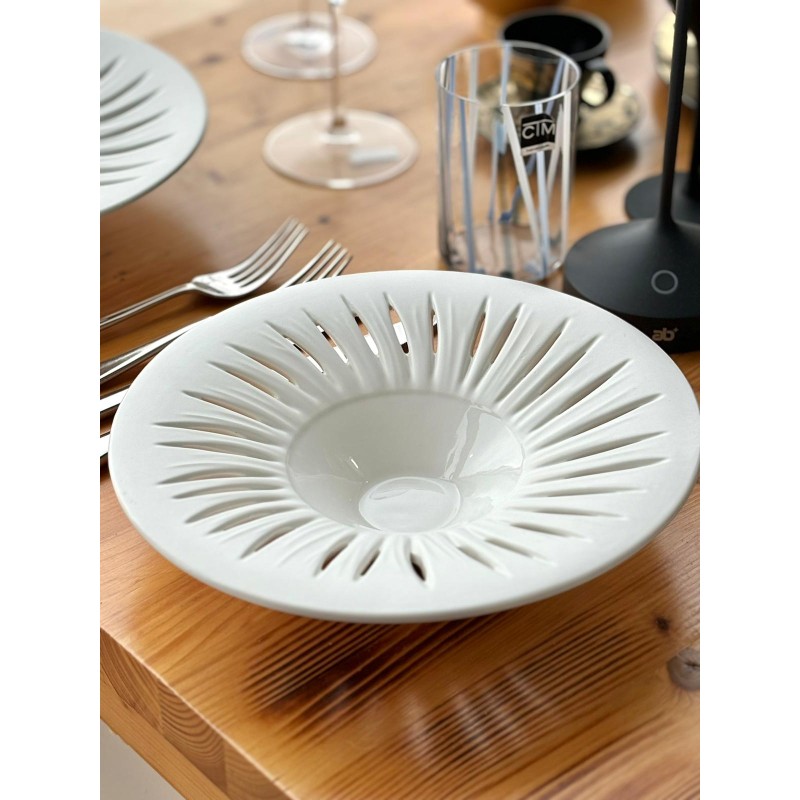 Piatto Fondo Gourmet Bianco Ø 28 cm| Elegante Porcellana Professionale