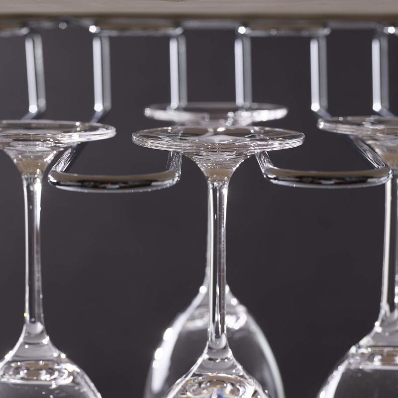 Rastrelliera porta bicchieri fissaggio murale | DAC Forniture