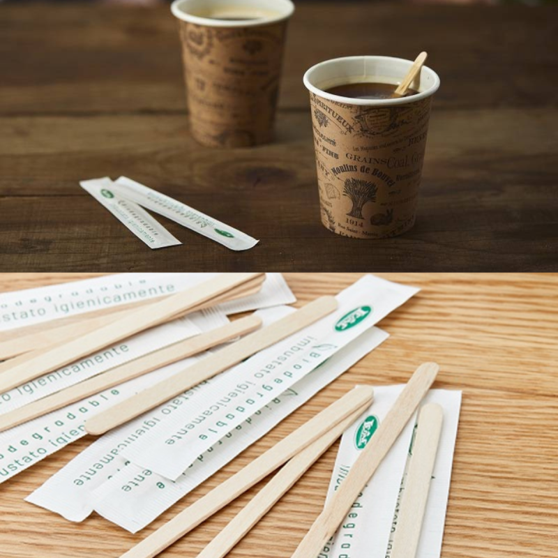 Paletta in legno imbustata cm 9x0.6x0.13 - 500 pz