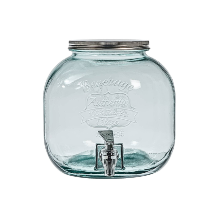 Contenitore in vetro coperchio+rubinetto 6 lt | DAC Forniture