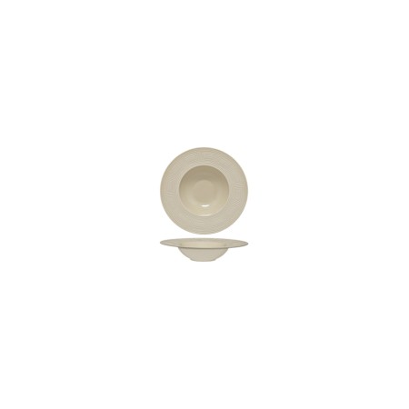 Piatto fondo gourmet cm 23 Beige Linea Labyrinth