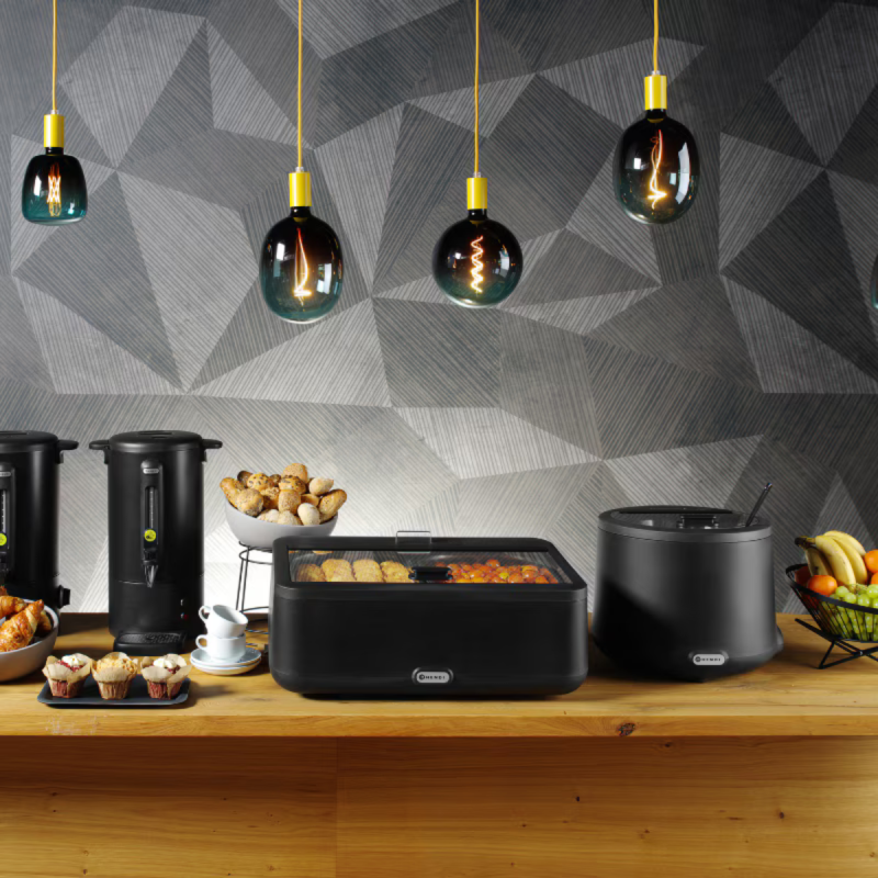 Chafing Dish UNIQ Nero 607x402x245 mm | Buffet e Catering Professionale