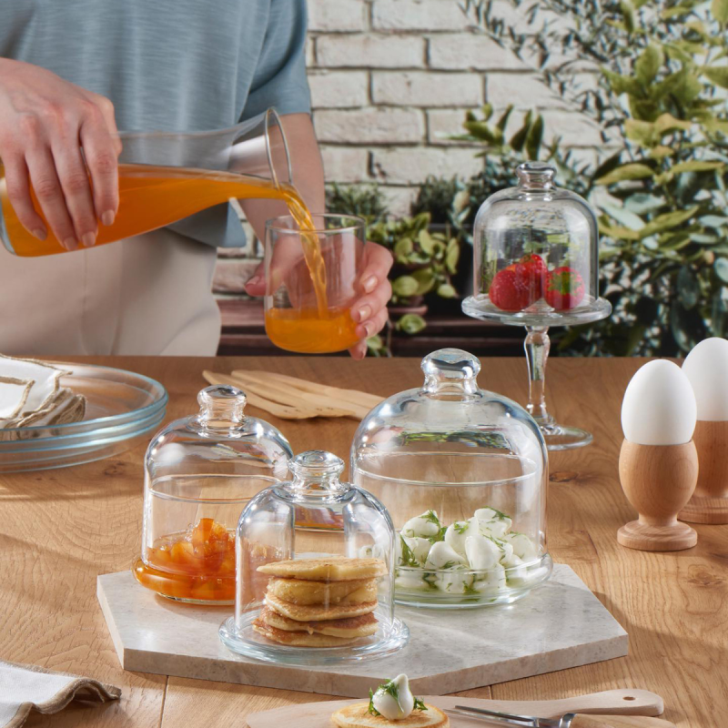 Contenitore con Campana 55 – 13x11,2 cm, Perfetto per Dolci e Snack