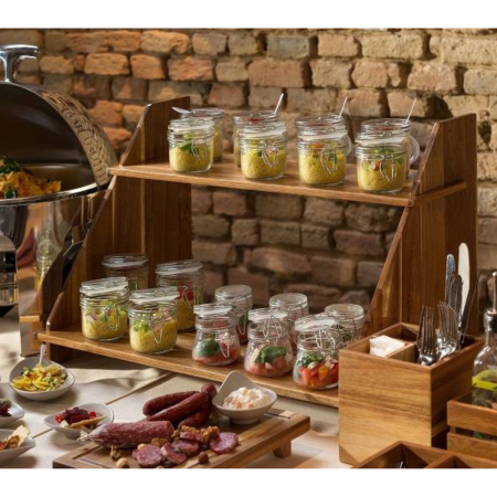 Alzata Buffet in Acacia 65x20x40h cm