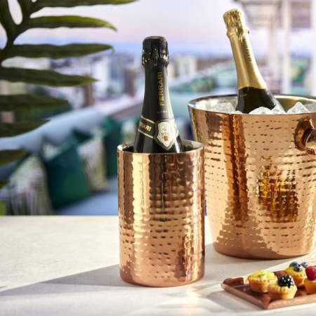 Glacette in acciaio martellato colore rame  - DAC Forniture