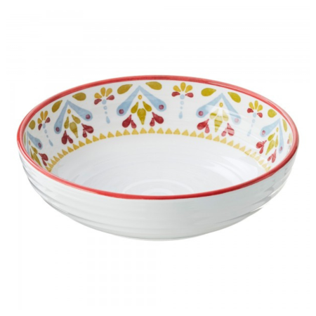 Ciotola decorata in melamina Ø20,5 cm | 1000 ml resistente