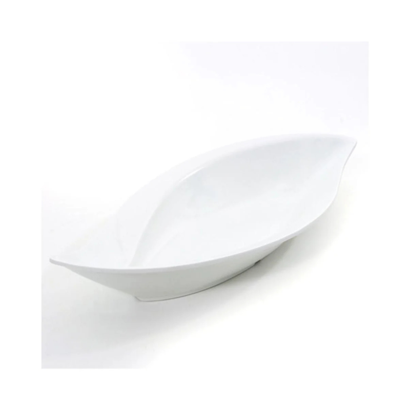 Ciotola foglia in melamina 42x19 cm | Elegante e resistente