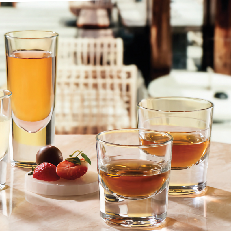 6 Bicchieri Amaro Basso 13 cl in Vetro | DAC Forniture