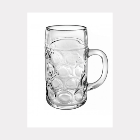 Boccale Birra in vetro Stile Oktoberfest – Robusto e Tradizionale